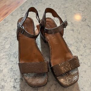 Madewell sparkly platform sandals